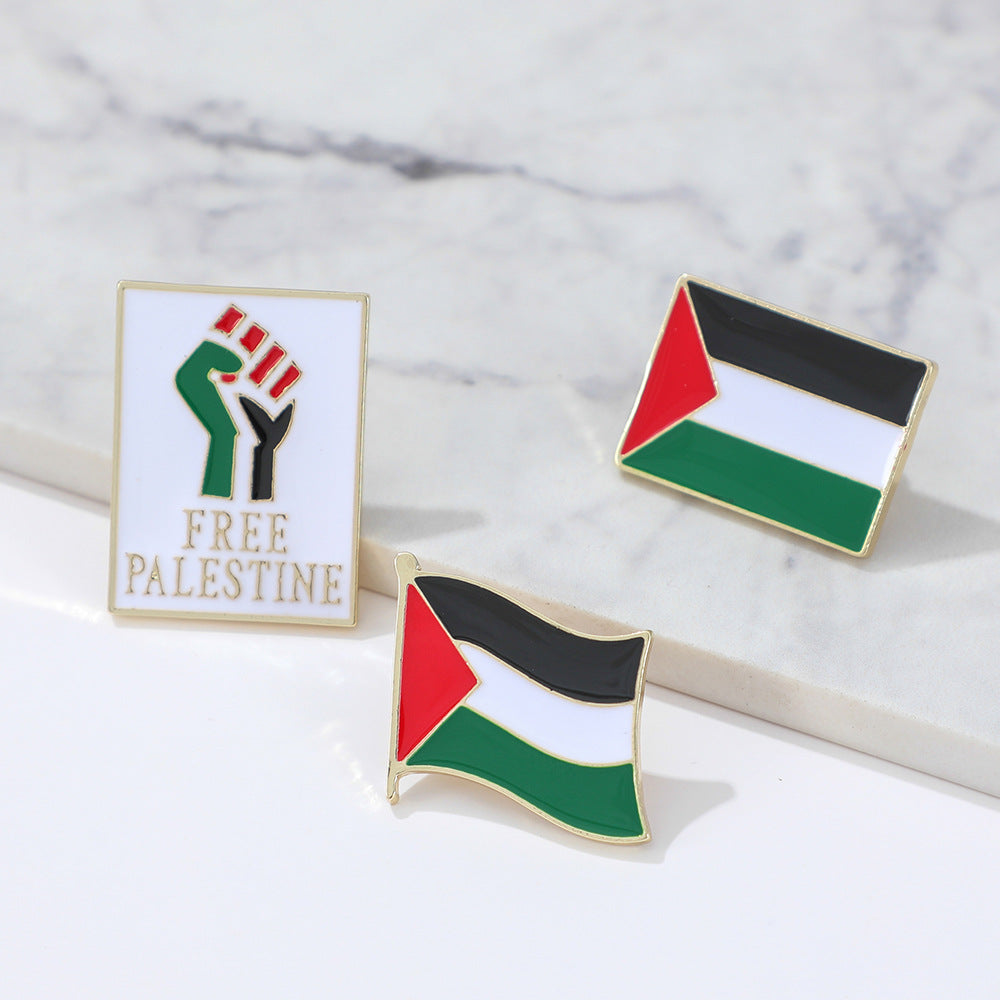 palestine flag pin