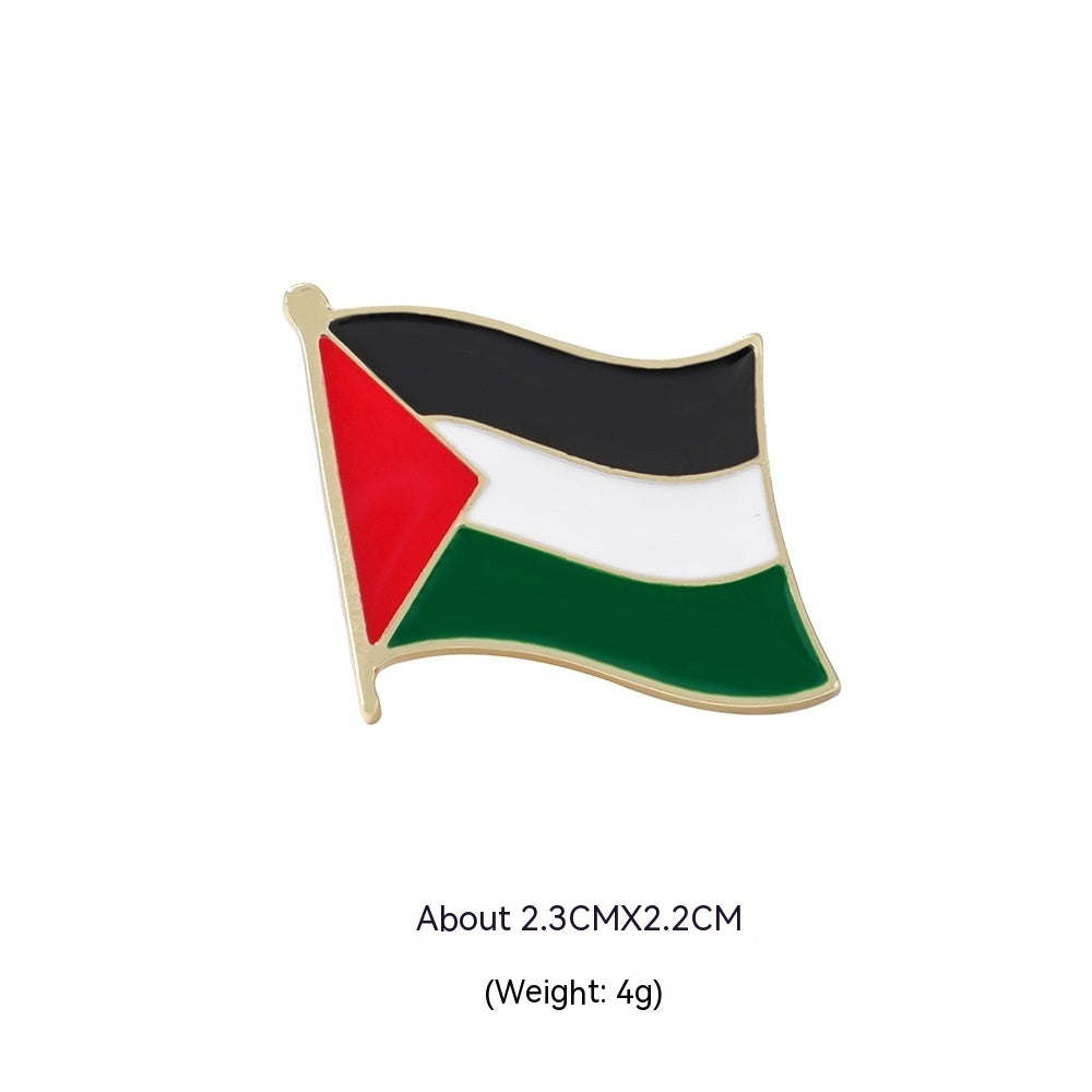 palestine flag lapel pin