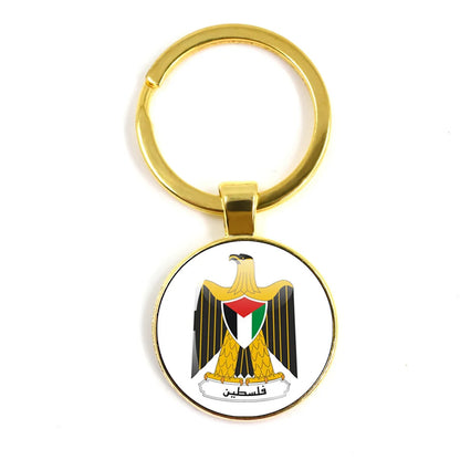 palestine shape keychain